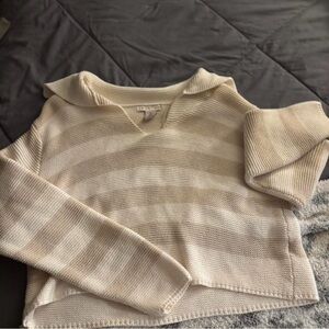 Sincerely Jules Cream V-Neck Sweater